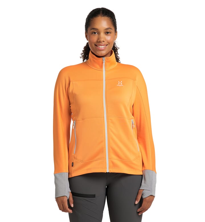 Betula Jacket Women Soft Orange/Concrete