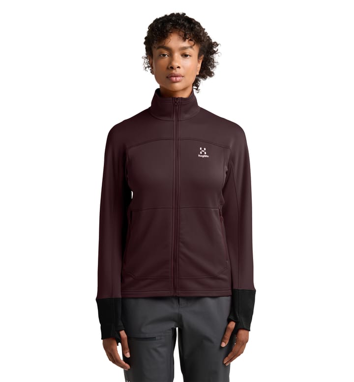 Betula Jacket Women Burgundy Brown/True Black