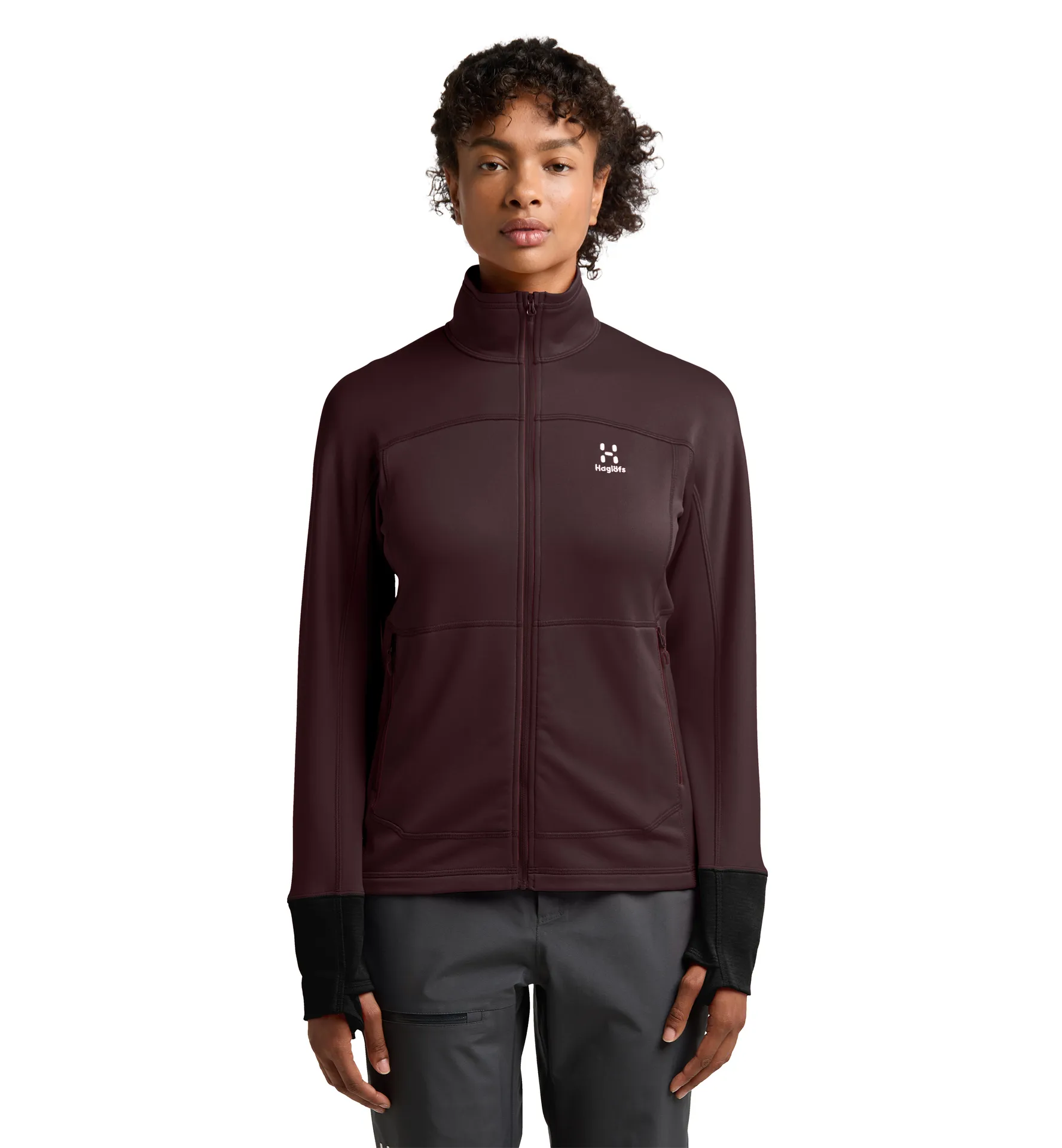 Betula Jacket Women Burgundy Brown/True Black