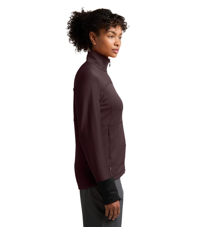 Betula Jacket Women Burgundy Brown/True Black