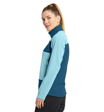 Buteo Mid Jacket Women Frost Blue/Dark Ocean