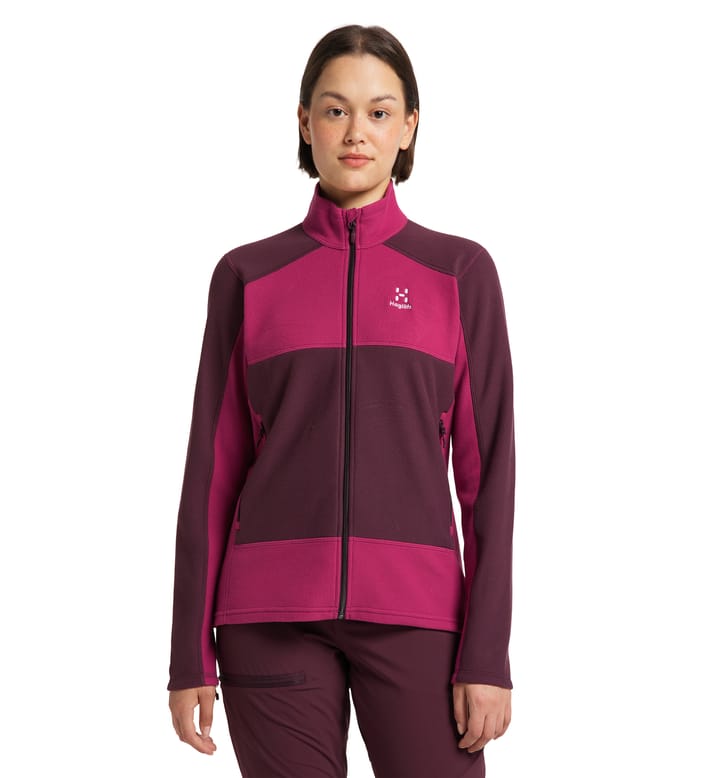 Buteo Mid Jacket Women Aubergine/Deep Pink