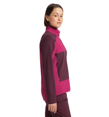 Buteo Mid Jacket Women Aubergine/Deep Pink