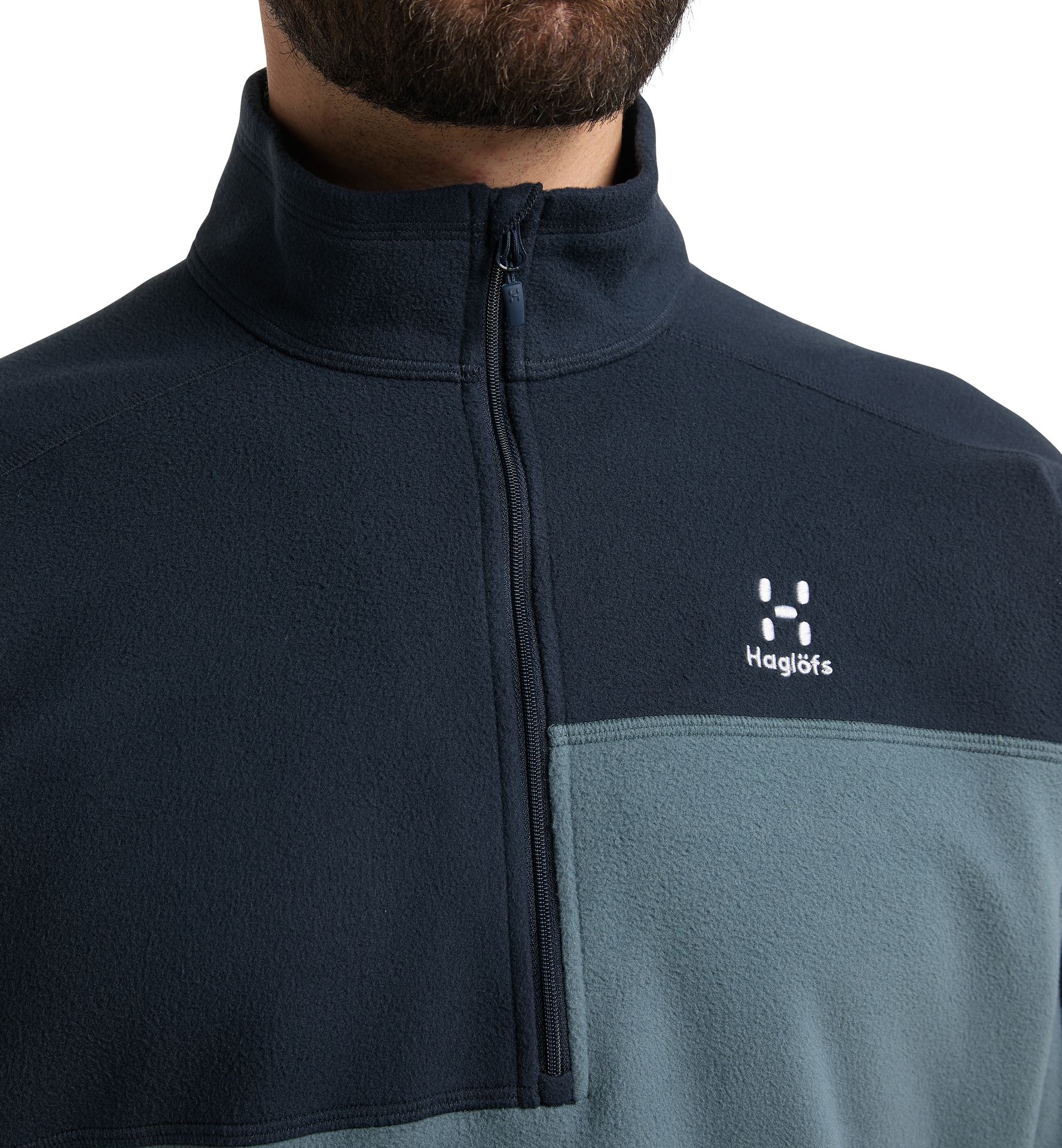 Buteo 1/2 zip Men Steel Blue/Tarn Blue