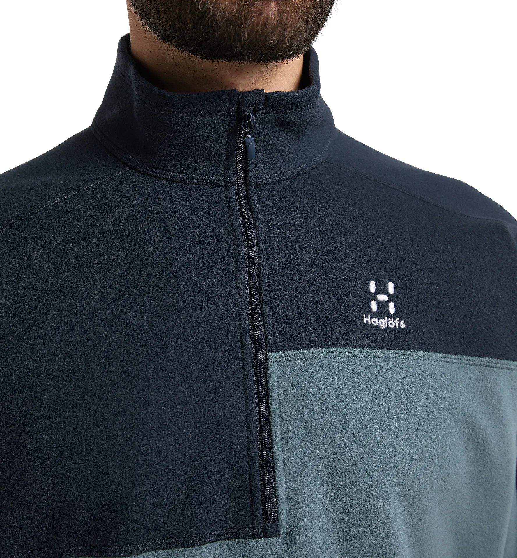 Buteo 1/2 zip Men Steel Blue/Tarn Blue