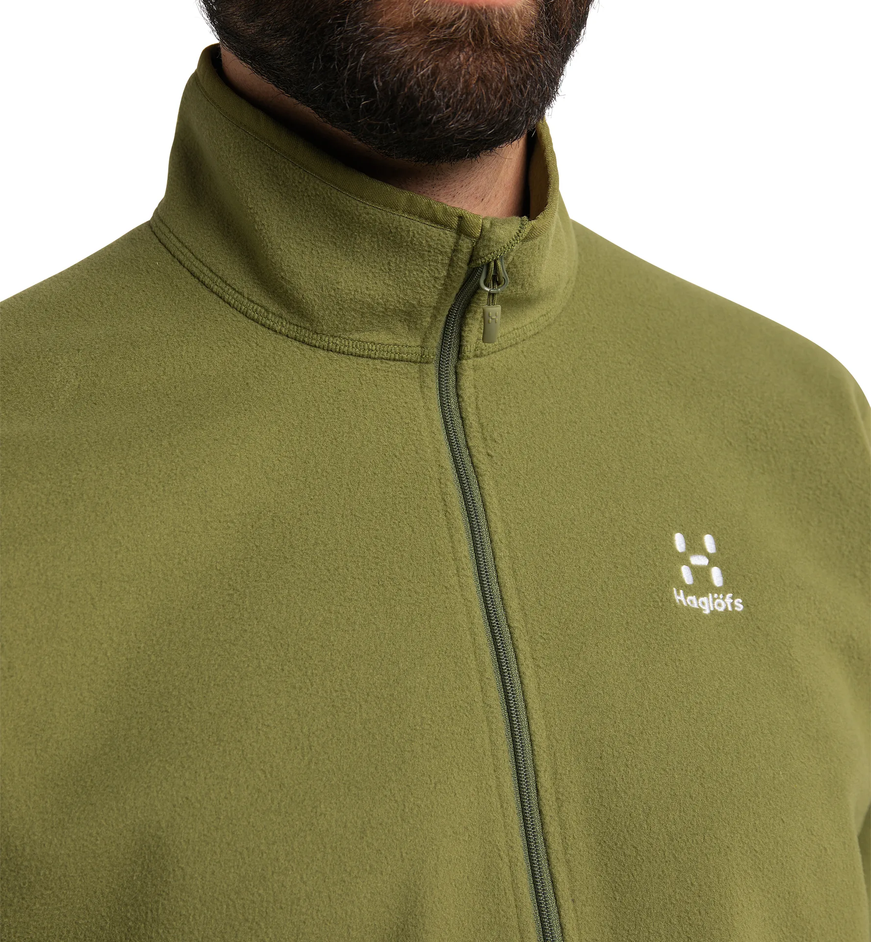 Pollux 1/2 zip Men Magnetite/Olive Green