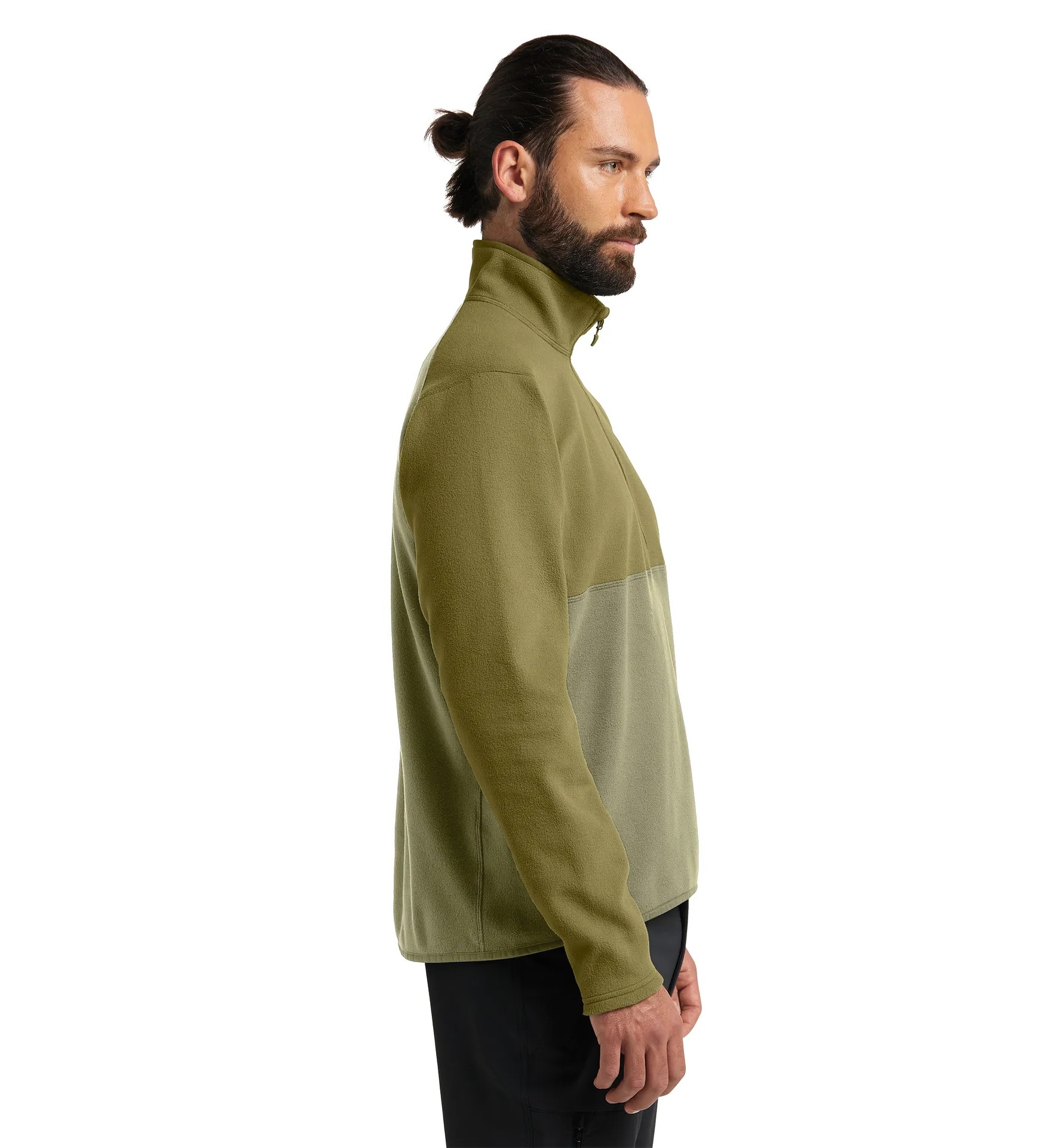 Pollux 1/2 Zip Men Thyme Green/Olive Green