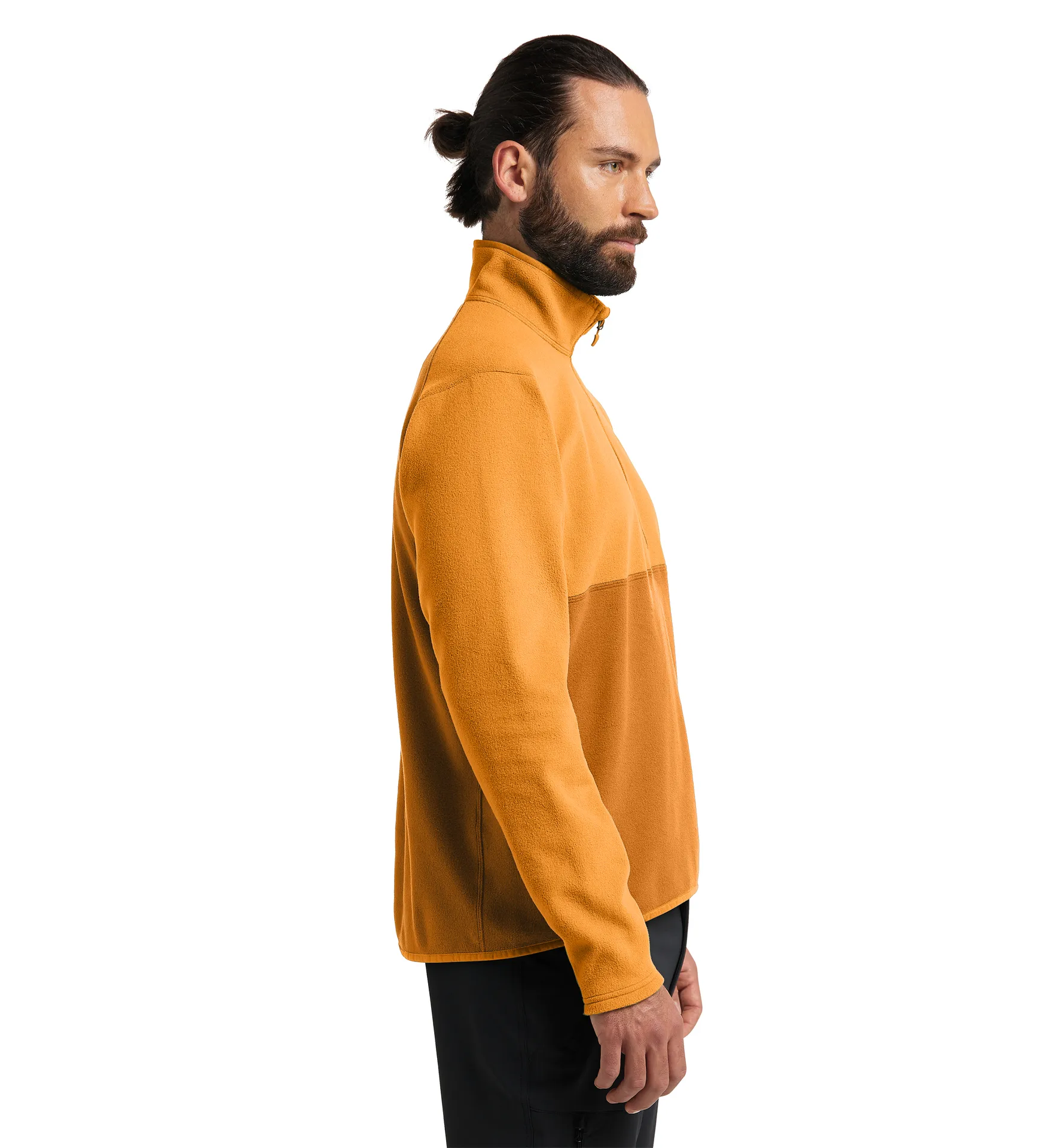 Pollux 1/2 Zip Men Golden Brown/Desert Yellow