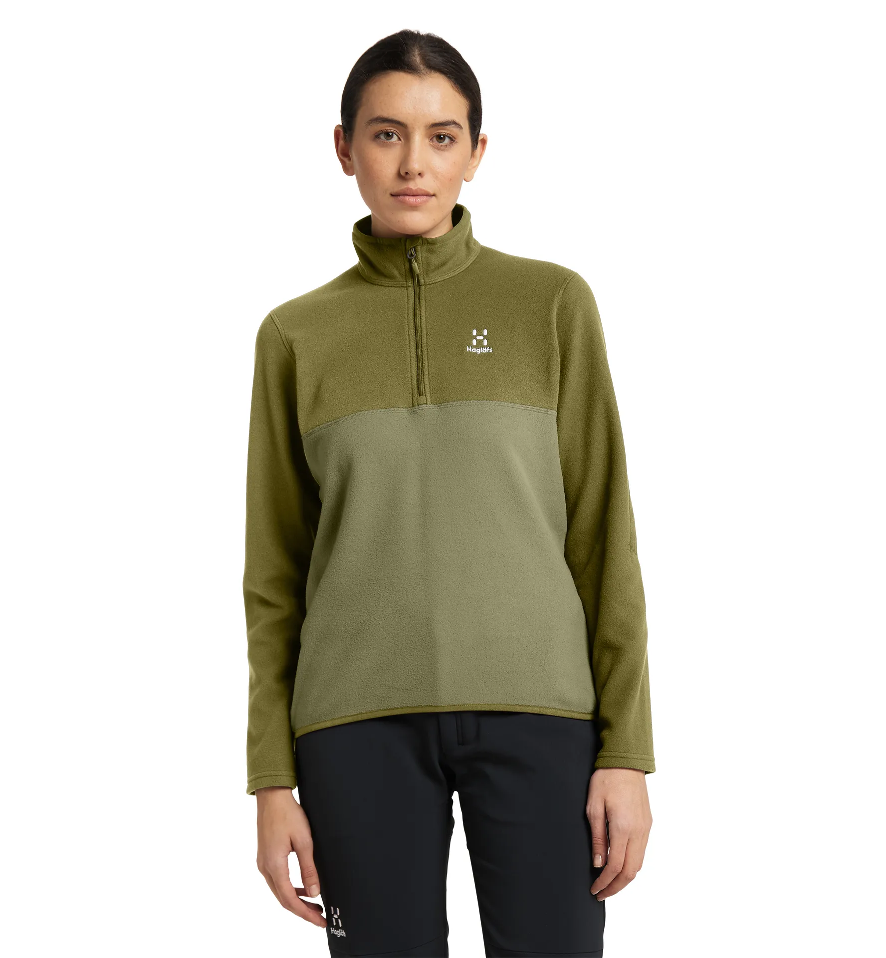 Pollux 1/2 Zip Women Thyme Green/Olive Green