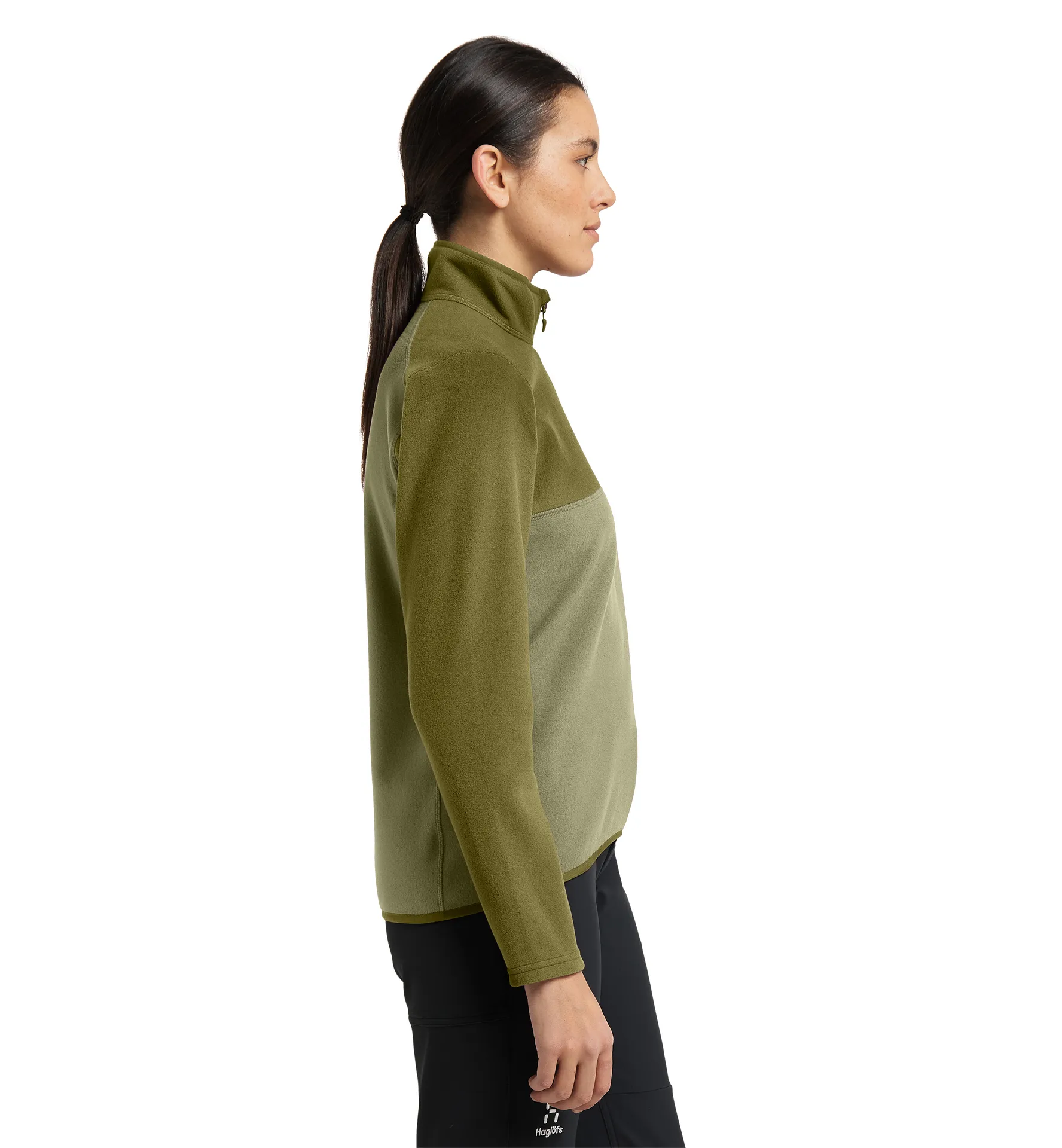 Pollux 1/2 Zip Women Thyme Green/Olive Green