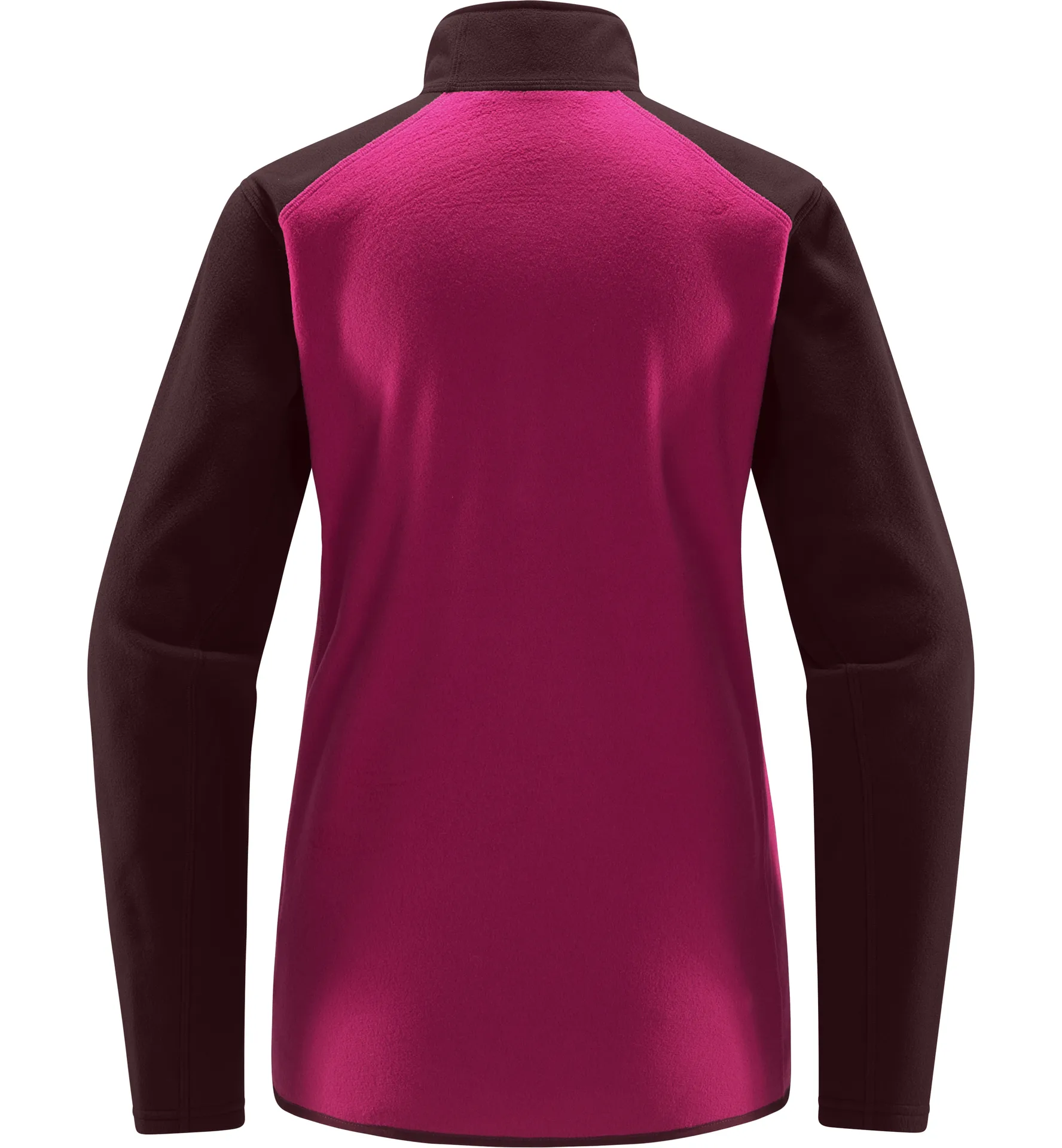 Pollux 1/2 zip Women Deep Pink/Burgundy Brown