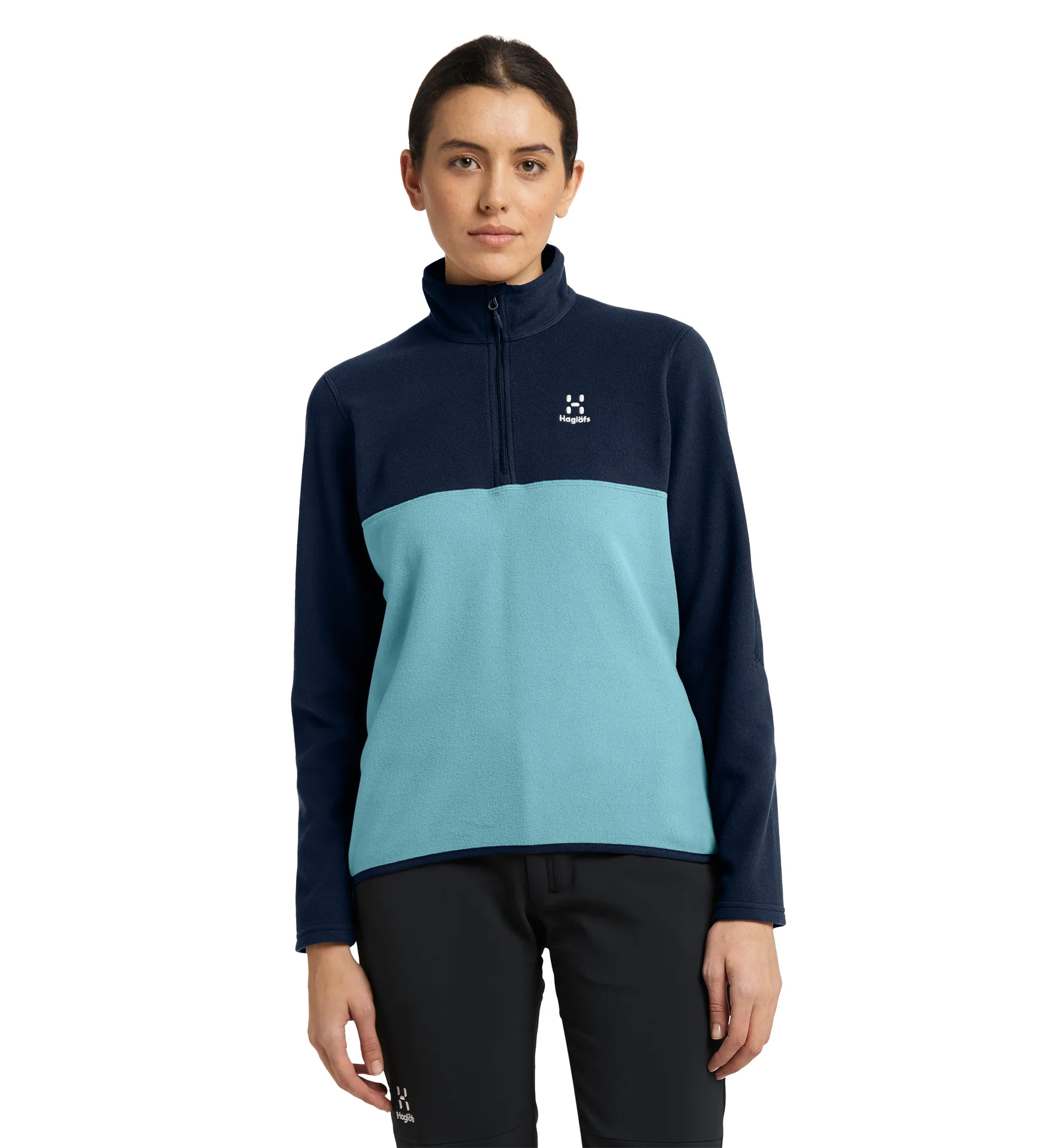 Pollux 1/2 zip Women Frost blue/Tarn blue