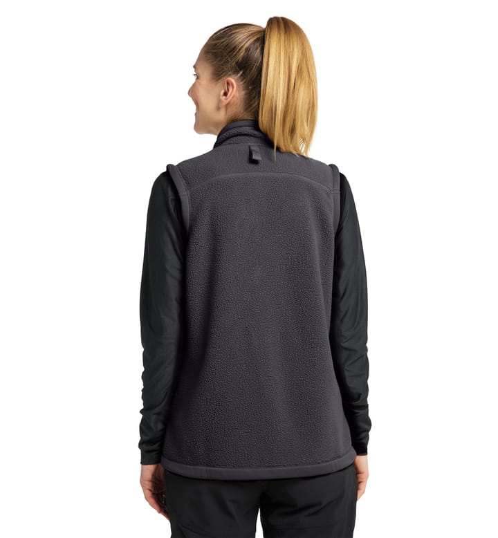 Malung Pile Vest Women Magnetite Malung Pile Vest Women Magnetite