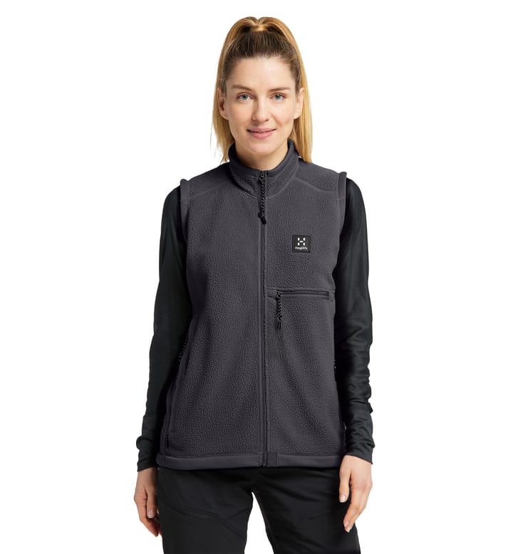 Malung Pile Vest Women Magnetite Malung Pile Vest Women Magnetite