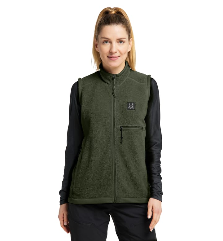 Malung Pile Vest Women Seaweed Green Malung Pile Vest Women Seaweed Green