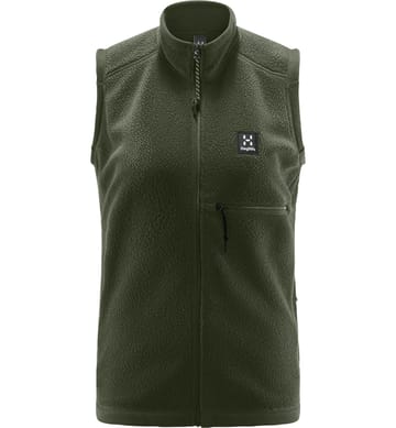 Malung Pile Vest Women Seaweed Green