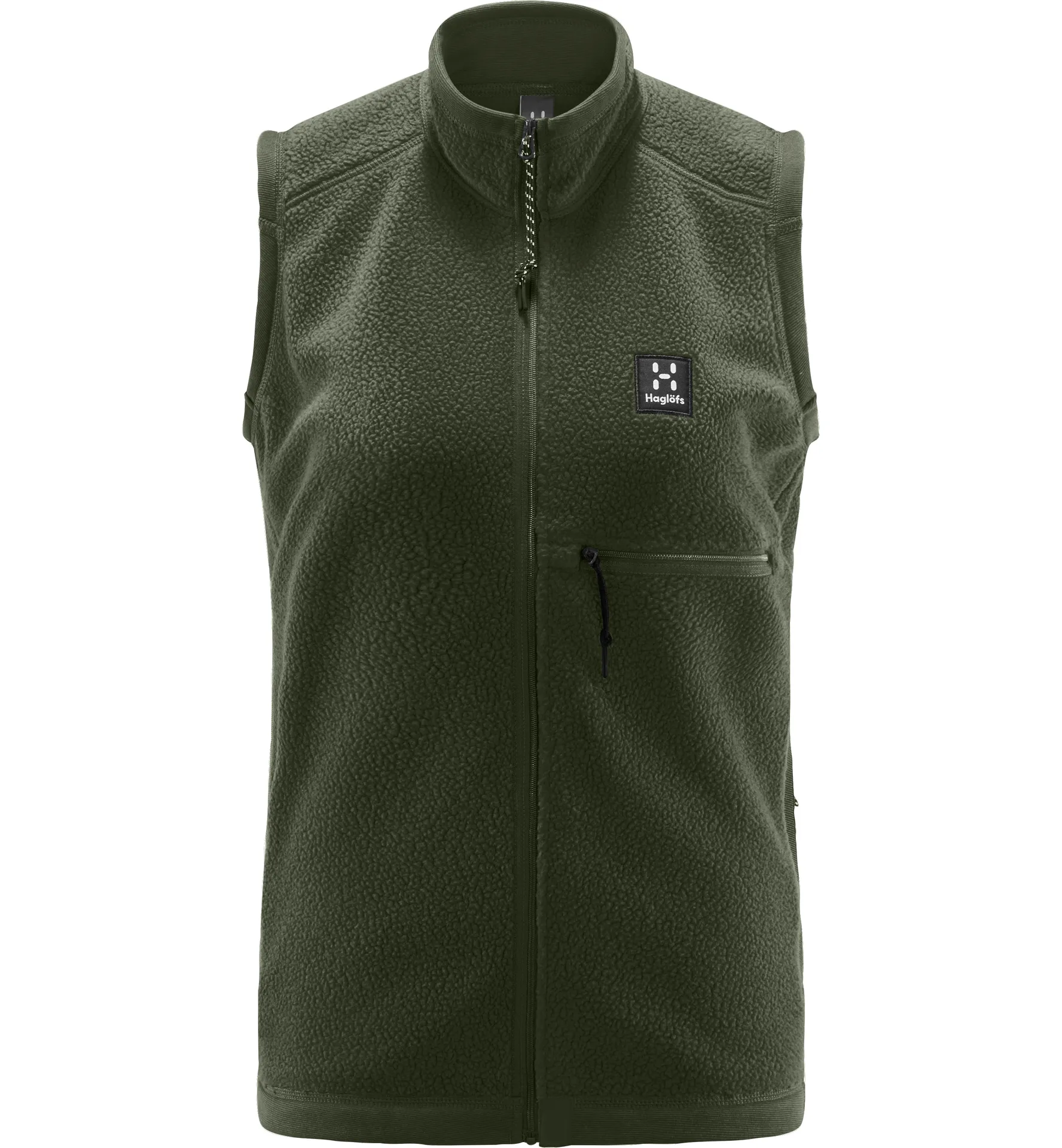 Malung Pile Vest Women Seaweed Green