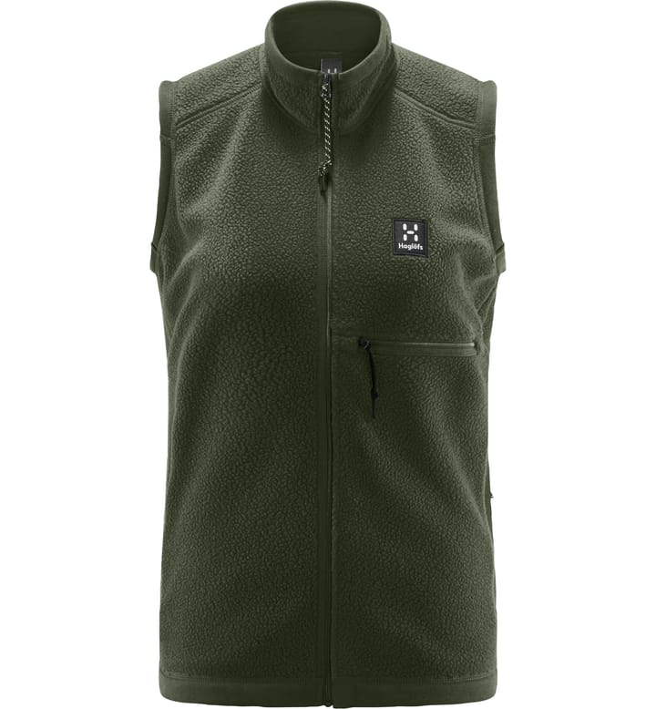 Malung Pile Vest Women Seaweed Green