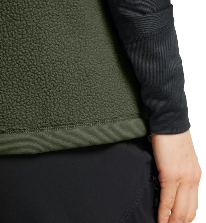 Malung Pile Vest Women Seaweed Green Malung Pile Vest Women Seaweed Green