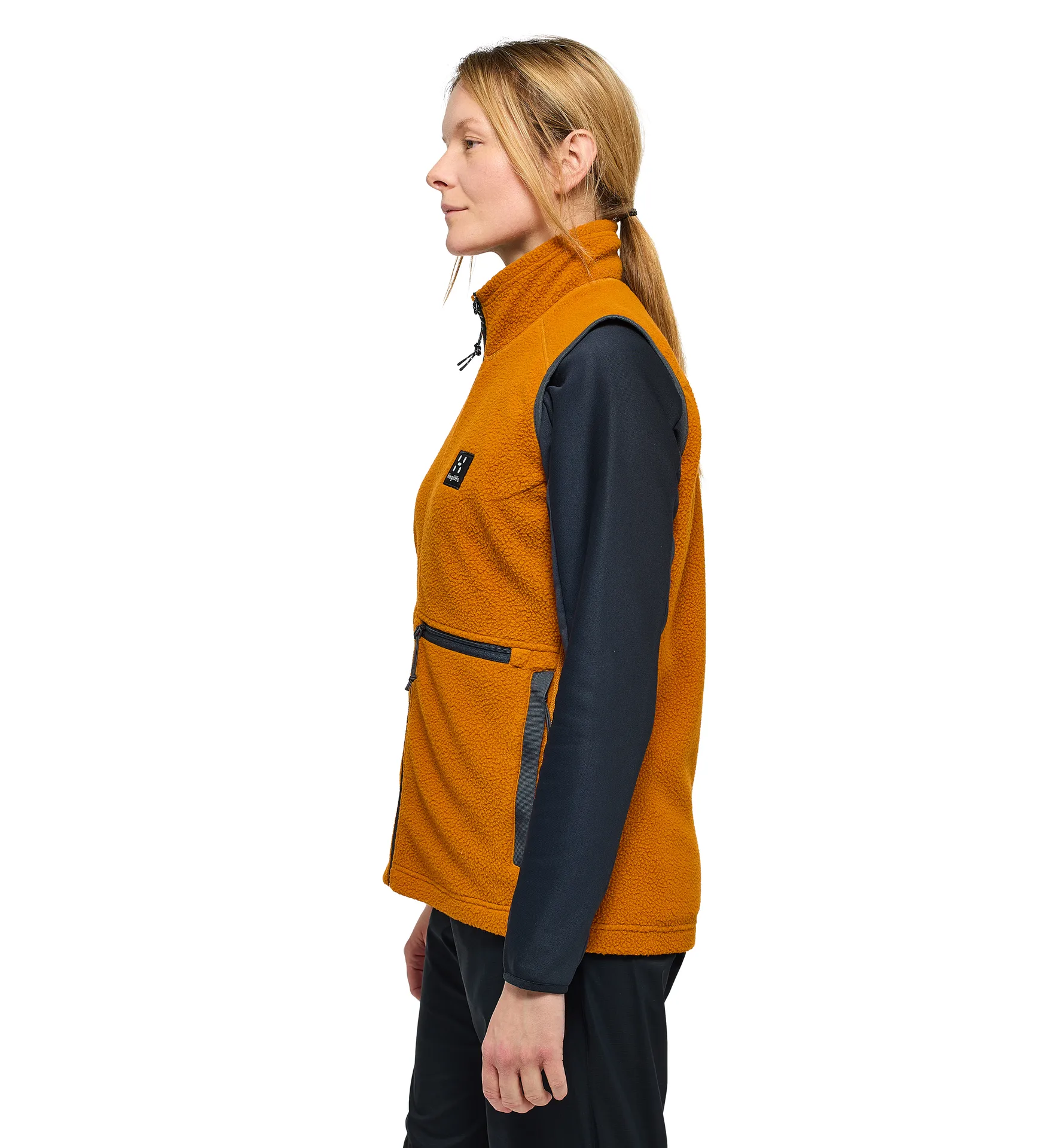 Malung Pile Vest Women Golden Brown