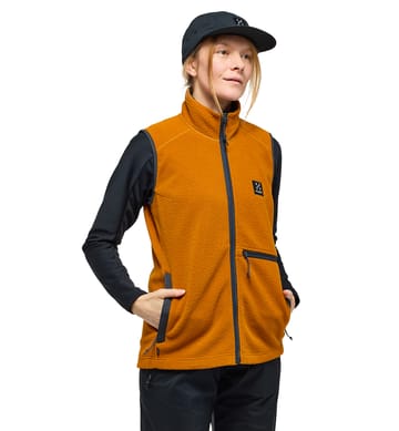 Malung Pile Vest Women Golden Brown