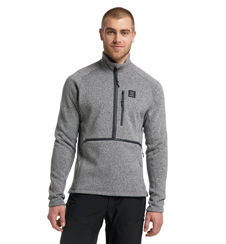 Risberg 1/2 zip Men Concrete