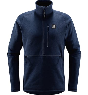 Risberg 1/2 Zip Men Tarn Blue