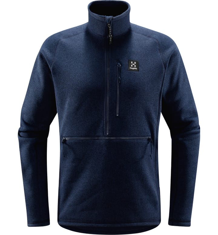 Risberg 1/2 Zip Men Tarn Blue