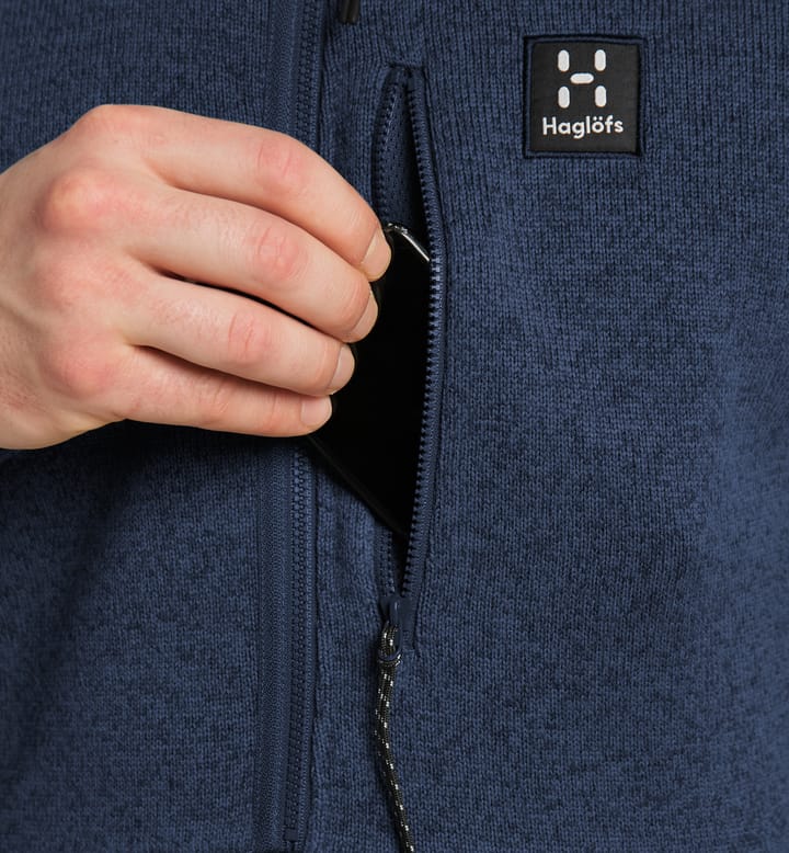 Risberg 1/2 Zip Men Tarn Blue