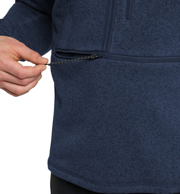 Risberg 1/2 Zip Men Tarn Blue