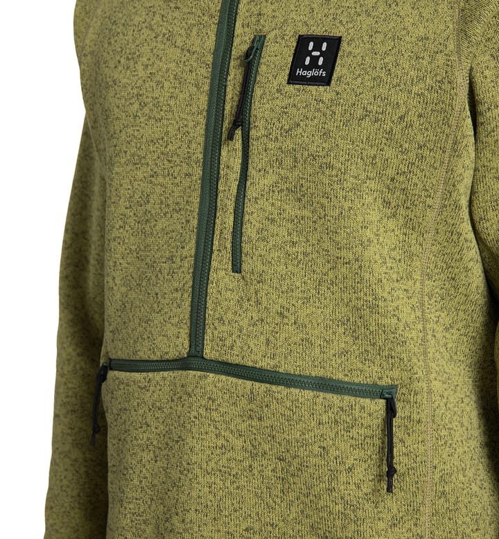 Risberg 1/2 zip Men Thyme Green