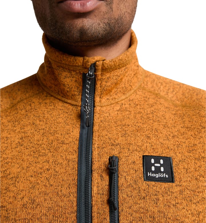 Risberg 1/2 Zip Men Golden Brown Risberg 1/2 Zip Men Golden Brown