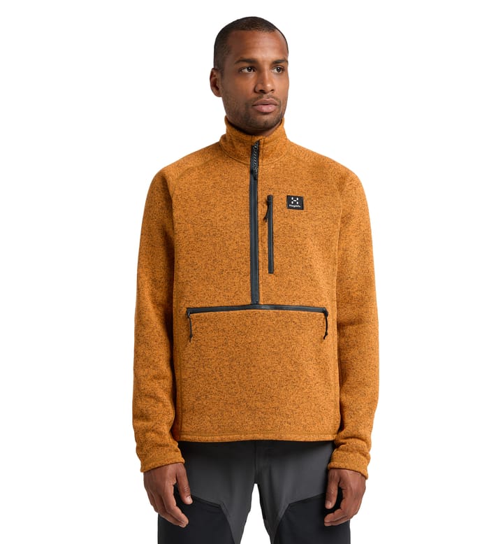 Risberg 1/2 Zip Men Golden Brown Risberg 1/2 Zip Men Golden Brown