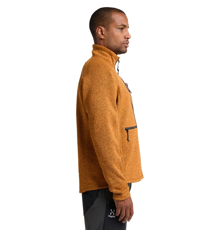 Risberg 1/2 Zip Men Golden Brown