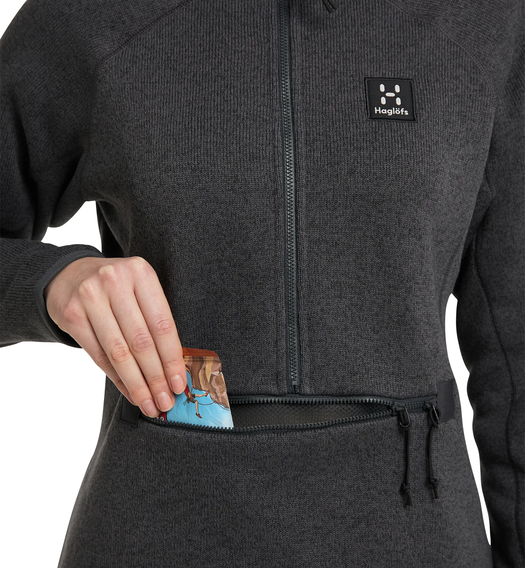 Risberg 1/2 zip Women Magnetite