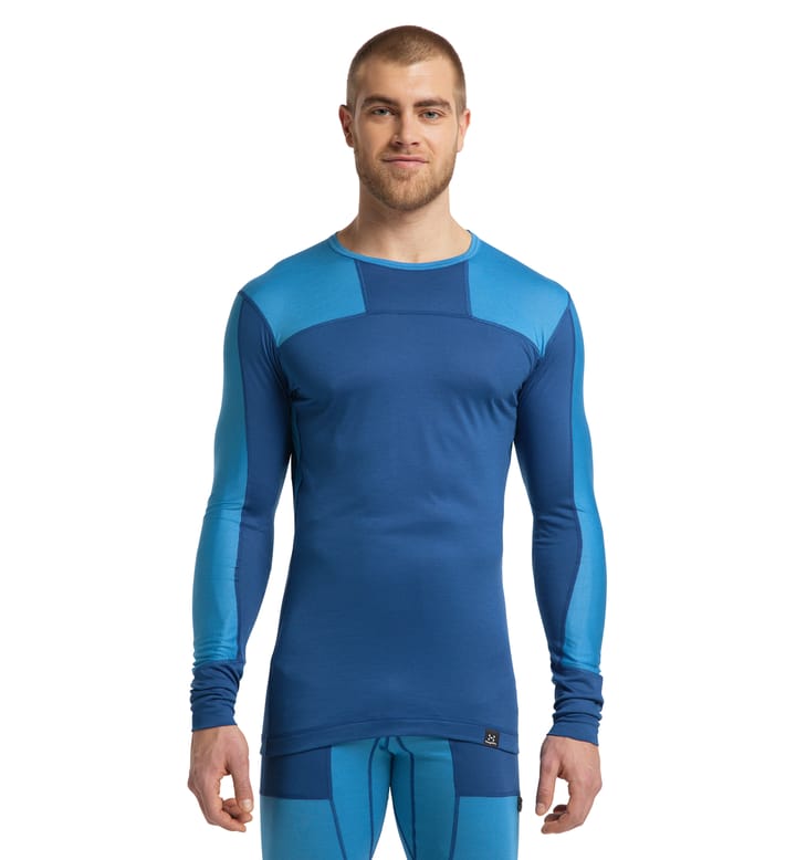 Natural Tech Crew Neck Men Nordic Blue/Baltic Blue Natural Tech Crew Neck Men Nordic Blue/Baltic Blue