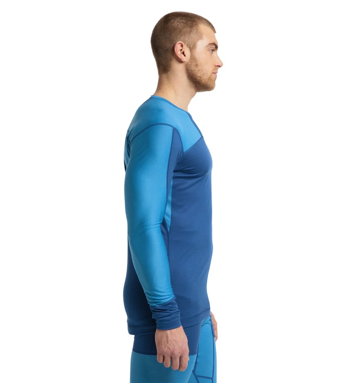Natural Tech Crew Neck Men Nordic Blue/Baltic Blue Natural Tech Crew Neck Men Nordic Blue/Baltic Blue