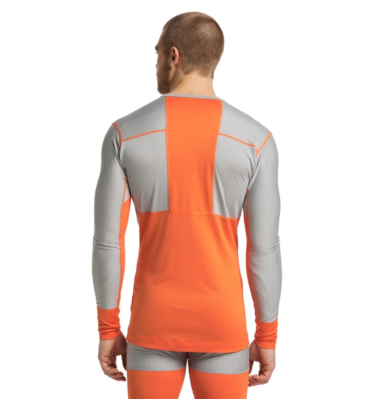 Natural Blend Tech Crew Neck Men Concrete/Flame Orange Natural Blend Tech Crew Neck Men Concrete/Flame Orange