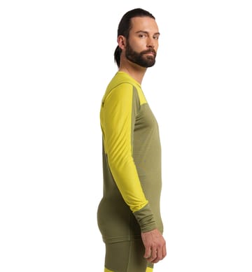 Natural Blend Tech Crew Neck Men Aurora/Olive Green