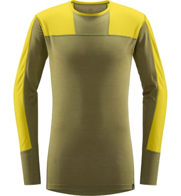 Natural Blend Tech Crew Neck Men Aurora/Olive Green