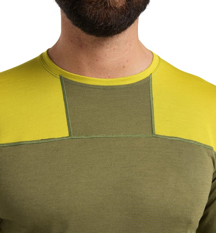 Natural Blend Tech Crew Neck Men Aurora/Olive Green