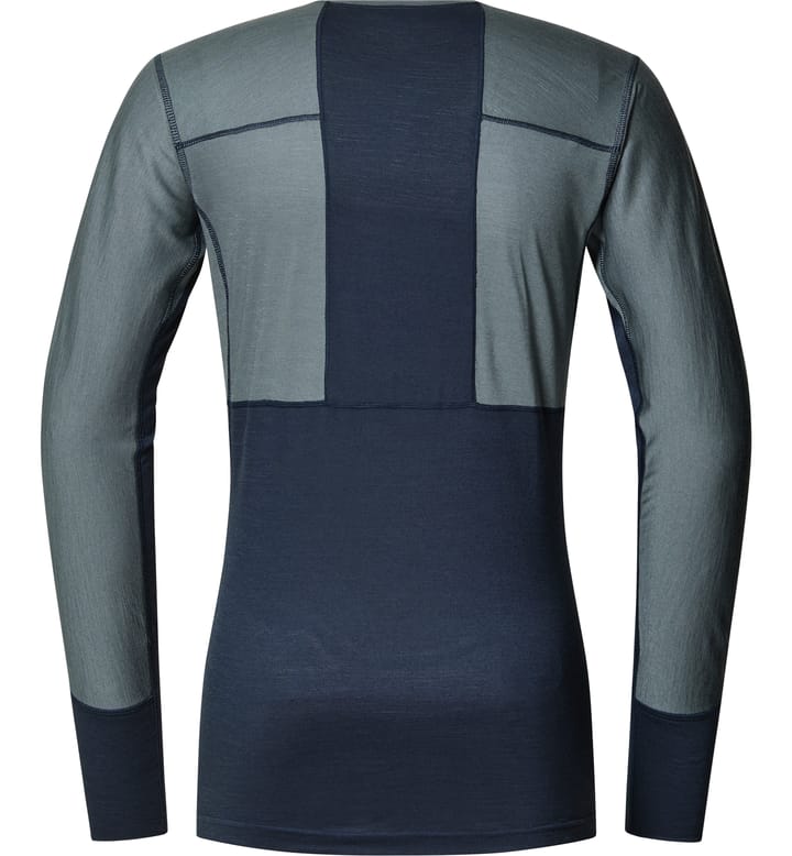 Natural Blend Tech Crew Neck Men Tarn Blue/Steel Blue Natural Blend Tech Crew Neck Men Tarn Blue/Steel Blue