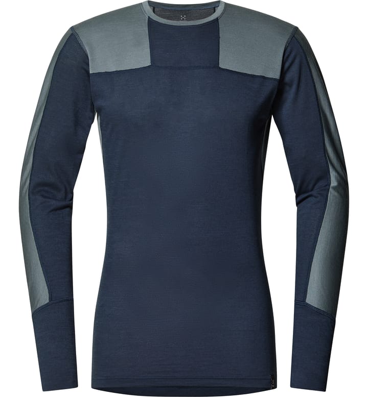 Natural Blend Tech Crew Neck Men Tarn Blue/Steel Blue Natural Blend Tech Crew Neck Men Tarn Blue/Steel Blue