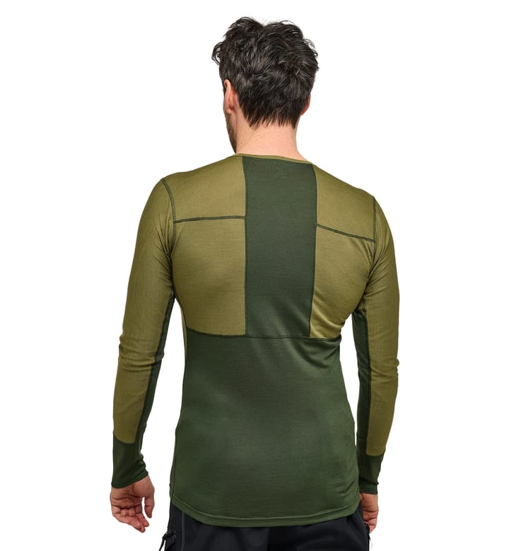 Natural Blend Tech Crew Neck Men Seaweed Green/Olive Green