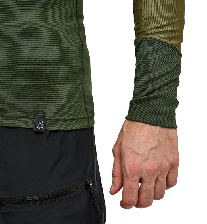 Natural Blend Tech Crew Neck Men Seaweed Green/Olive Green