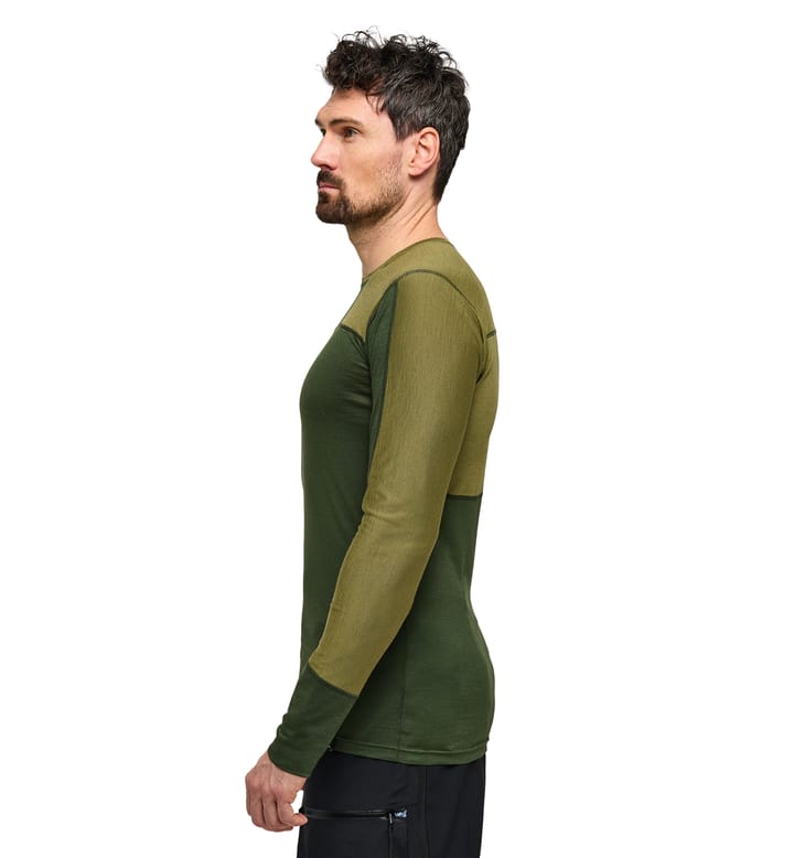 Natural Blend Tech Crew Neck Men Seaweed Green/Olive Green