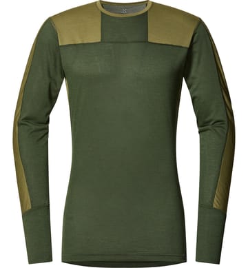 Natural Blend Tech Crew Neck Men Seaweed Green/Olive Green