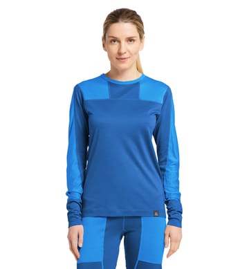 Natural Tech Crew Neck Women Nordic Blue/Baltic Blue