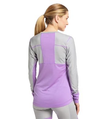 Natural Blend Tech Crew Neck Women Concrete/Purple Ice