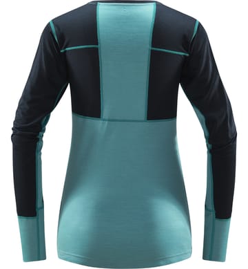 Natural Blend Tech Crew Neck Women Tarn Blue/Frost Blue